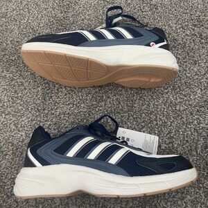 NWT Adidas Mens Blue White Cloudfoam Comfort Athletic Running Shoe Sneakers SZ 9